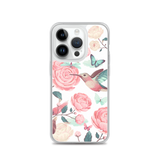 Apple iPhone Case Romantic Roses / Phone Case / iPhone Cover / Humming Bird Butterfly Dragonfly Roses Pink