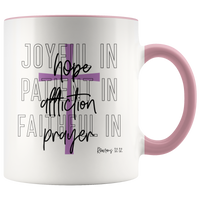 Joyful Patient Faithful Mug