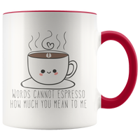 Words Cannot Espresso Mug