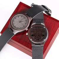 Father's Day Gift/ Dad Gift / Father Gift/ Engraved Wooden Watch / Free Shipping