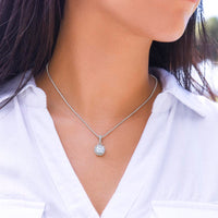 To My Amazing Wife Eternal Hope Pendant Necklace / White Gold Overlay Gift for Her / Love Gift
