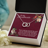 To My Soulmate Perfect Pair Necklace / Love Gift for Wife Girlfriend