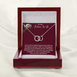 To My Future Wife Perfect Pair Necklace / Love for Fiance / Engagement Gift