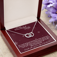 To My Beautiful Wife Perfect Pair Necklace / Christmas Love Gift for Her