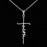 Dear Friend Faith Cross Pendant Necklace / Christmas Gift for Friend / Christian Friends