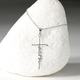 Dear Friend Faith Cross Pendant Necklace / Christmas Gift for Friend / Christian Friends