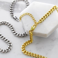 To My Biker Husband Cuban Link Chain Necklace / Holiday Gift for Guy / Free Shipping