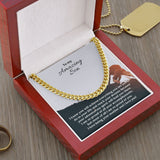 To My Amazing Son Cuban Link Chain Necklace / Holiday Gift for Guy / Free Shipping