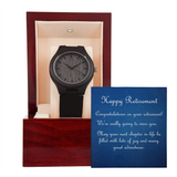 Retirement Gift/ Gift for Coworker or Boss/ Wooden Watch With Mahogany Box / Free Shipping