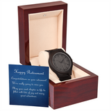 Retirement Gift/ Gift for Coworker or Boss/ Wooden Watch With Mahogany Box / Free Shipping