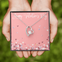 Happy Valentine's Day Gift Necklace / Forever Love Necklace / Gift for Mom Friend Wife Girlfriend / Free Shipping