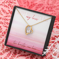 Happy Valentine's Day Gift Necklace / Forever Necklace / Gift for Mom Friend Wife Girlfriend / Free Shipping