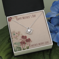 Happy Mother's Day Necklace / Love Knot Necklace Gift/ Free Shipping