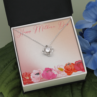 Happy Mother's Day Necklace / Love Knot Necklace Gift/ Free Shipping
