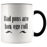 Bad Puns Are How Eye Roll Mug