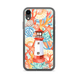 Lighthouse Nautical Summer Apple iPhone Case / Beach Ocean Starfish Seashells Anchor