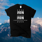 Iron Sharpens Iron T-shirt / One Person Sharpens Another Tshirt / Proverbs 27:17 / Free Shipping