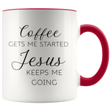 Jesus Keeps Me Going Mug