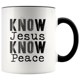 Know Jesus Know Peace Mug