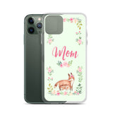 Apple iPhone Mom Case / Phone Case / iPhone Cover / Mom Fox with Pups / Flowers Case / Free Shipping / Kits Cubs