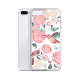Apple iPhone Case Romantic Roses / Phone Case / iPhone Cover / Humming Bird Butterfly Dragonfly Roses Pink