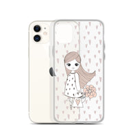 Apple iPhone Case Girl Love / Phone Case / iPhone Cover / Girl Love Hearts Flower