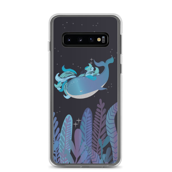 Samsung Galaxy Case Under The Sea Midnight Whale / Phone Case / Samsung Cover / Navy Blue