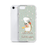 Apple iPhone Hedgehog Chef Case / Take Time To Lick The Spoon / Phone Case / iPhone Cover / Cooking Cook / Free Shipping