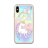 Apple iPhone Unicorn Case / Phone Case / iPhone Cover / Free Shipping / Unicorn Rainbow Hearts Cloud Castle in the Sky Shooting Star