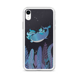 Apple iPhone Case Under The Sea Midnight Whale / Phone Case / iPhone Cover / Navy Blue