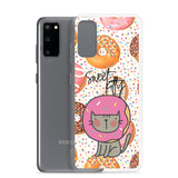Sweet Kitty Samsung Galaxy Case / Donut Cat Galaxy Cover / Donut Kitty Cover / Doughnut Cat / Doughnut Kitty / Free Shipping / Fun Case