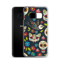 Samsung Galaxy Case Skulls / Phone Case / Samsung Galaxy Cover/ Dia de los Muertos / Day of the Dead Theme / Skulls Cat Bird Flowers