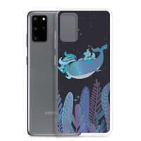 Samsung Galaxy Case Under The Sea Midnight Whale / Phone Case / Samsung Cover / Navy Blue