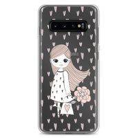 Samsung Galaxy Case Girl Love / Phone Case / Samsung Cover / Girl Love Hearts Flower
