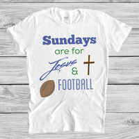 Sunday are for Jesus & Football Short-Sleeve Unisex T-Shirt - Football Tee - Sunday Shirt - Christian Shirt