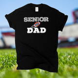Class of 2021 Senior Football Dad Short-Sleeve T-Shirt - Graduate / Grad Father Tshirt - Gift Idea