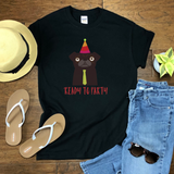 Pug T-Shirt Ready To Party - Funny Dog Tee - Short Sleeve Unisex T-Shirt - Fun Animal Lover Shirt - Pug Party