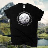 Go Out and Stand on the Mountain in the Presence of the Lord / Faith Based Tshirt / Free Shipping / Mountains Tee / Bible Verse