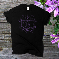 She is Clothed with Strength and Dignity T-Shirt for Women / Faith Based Shirt / Inspirational Tee / Proverbs 31:25 / Free Shipping