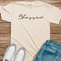 Blessed Short-Sleeve T-Shirt / Blessed TShirt / Faith Shirt / Inspirational / Bless / Christian / Faith Based / Free Shipping