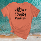 On Cruise Control Short-Sleeve Unisex T-Shirt / Cruise Shirt / Cruising Tshirt / Vacation Shirt / Cruise the High Seas / Travel Shirt / Free Shipping