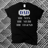 Dad The Man The Myth The Legend Short-Sleeve T-Shirt / Dad Tshirt / Father's Day Shirt / Free Shipping