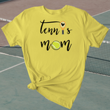 Tennis Mom Life T-Shirt / Sports Mom Tshirt / Mother Shirt / Tennis Ball Racket / Heart Tenis Vida / Free Shipping