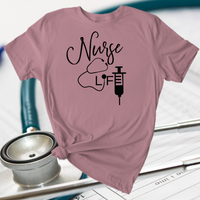 Nurse Life T-shirt / Frontline Worker / Nursing Student / Stethoscope Needle Injection / Free Shipping