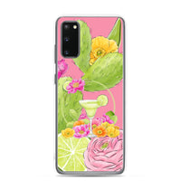 Samsung Galaxy Phone Case Margarita / Lime Cactus Case / Rose Flowers Galaxy Phone Cover / Opuntia / Tequila / Flower / Free Shipping