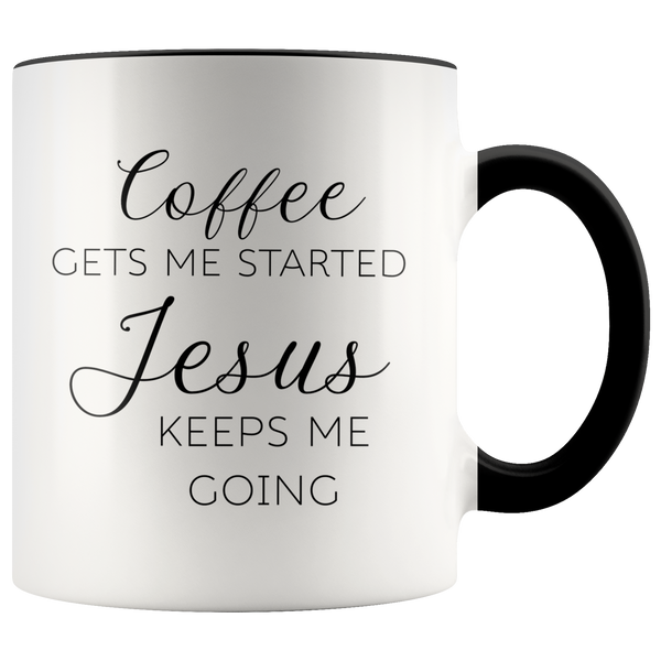 Jesus Keeps Me Going Mug