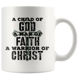 A Child Man Warrior of Christ Mug