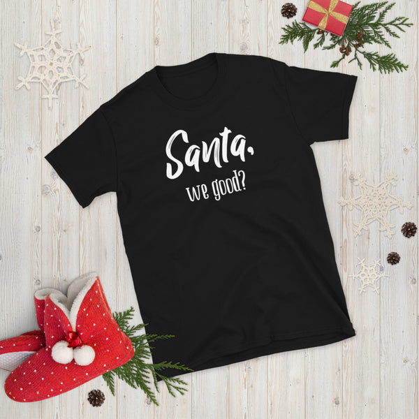 Santa, We Good? Tshirt / Funny Christmas T-shirt / Holiday Tee