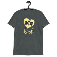 Bee Kind Short-Sleeve T-Shirt / Be Kind Shirt / Kindness Heart Shirt / Gift Shirt / Free Shipping