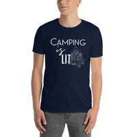 Camping Is Lit Short-Sleeve T-Shirt / Camping Tshirt / Camp Fire Shirt / Funny Shirt / Outdoor Adventure Shirt / Free Shipping